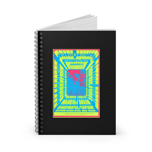 Jefferson Airplane Psychedelic 1960S Rock And Roll Concert  Spiral Notebook