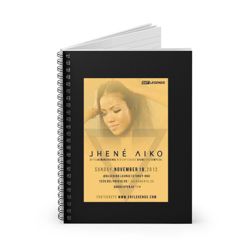 Jhene Aiko Flyer  Spiral Notebook