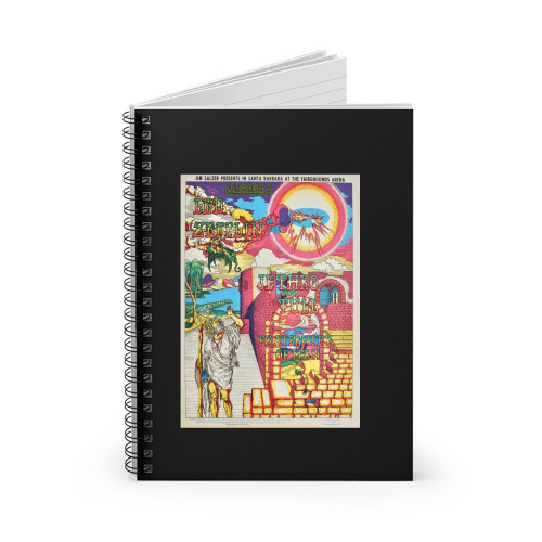 Led Zeppelin Jethro Tull & Fraternity Of Man Concert  Spiral Notebook Led Zeppelin Jethro Tull & Fraternity Of Man Concert  Spiral Notebook