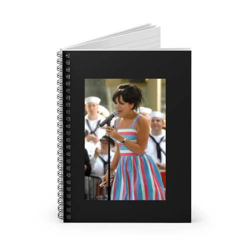 Lily Allen On Stage For The Nbc Today Show Concert With Blondie And Lily Allen  Spiral Notebook