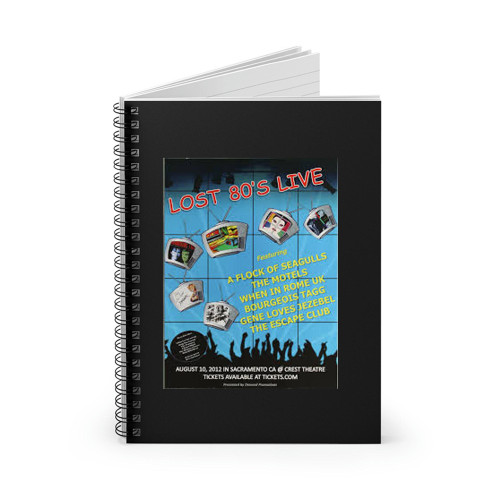 Lost 80'S Live A Flock Of Seagulls  Spiral Notebook