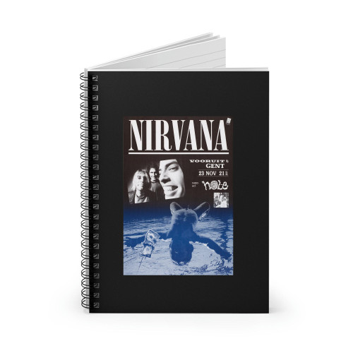 Nirvana Hole Belgium Concert  Spiral Notebook