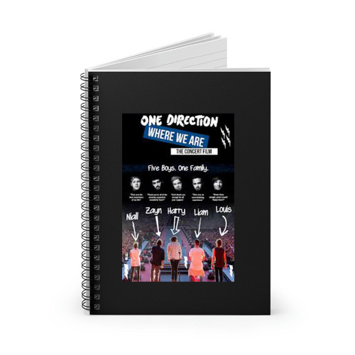 One Direction Where We Are The Concert  Spiral Notebook