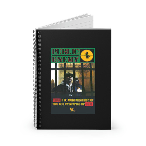 Public Enemy It Takes A Nation Of Millions  Spiral Notebook