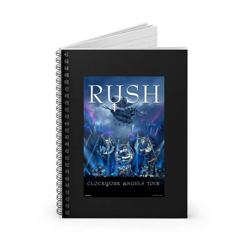 Rush Clockwork Angels Tour Live Concert Retro Vintage  Spiral Notebook