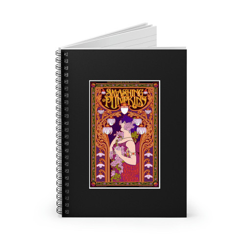 Smashing Pumpkins Art Nouveau Concert  Spiral Notebook