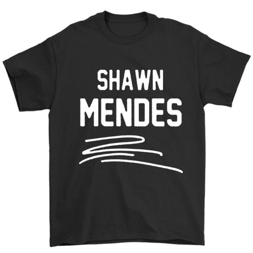 Shawn Mendes Title In Line Man's T-Shirt Tee