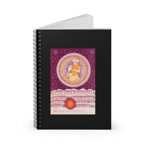 Steve Miller Blues Band Psychedelic Concert  Spiral Notebook