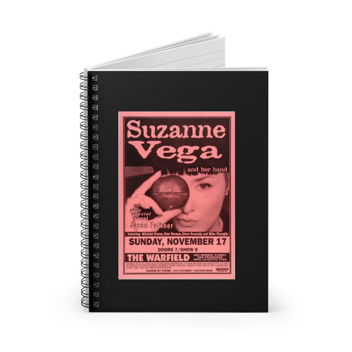 Suzanne Vega Vintage Concert 1  Spiral Notebook