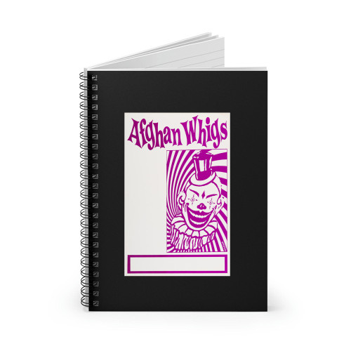 The Afghan Whigs Tour Blank Concert  Spiral Notebook