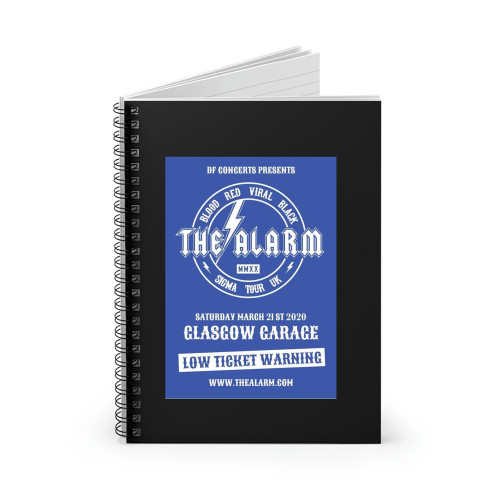 The Alarm Garage Glasgow 21St March  Spiral Notebook