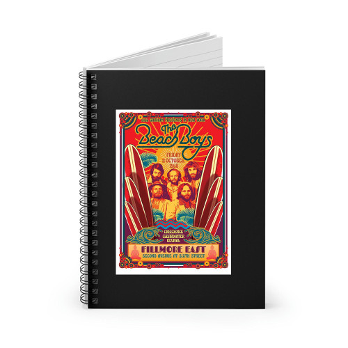 The Beach Boys And Creedence Clearwater Rivival Vintage Concert  Spiral Notebook