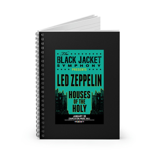 The Black Jacket Symphony Presents Led Zeppelins House Of The Holy  Spiral Notebook