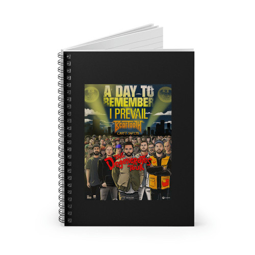 The Degenerates Tour A Day To Remember I Prevail Concert  Spiral Notebook