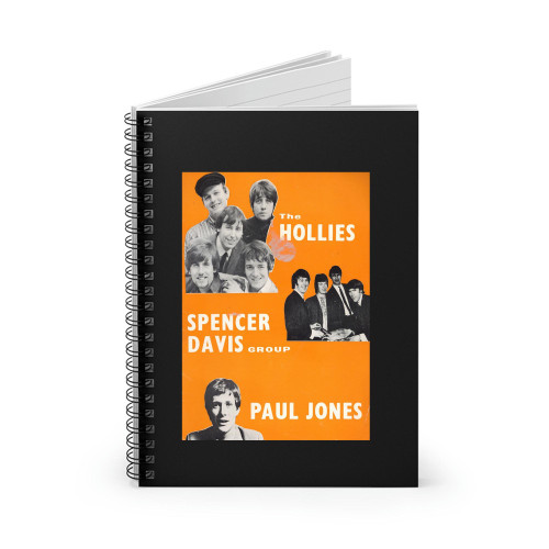 The Hollies Spencer Davis Group Paul Jones Uk Concert  Spiral Notebook