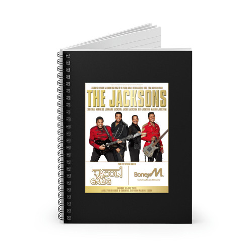 The Jacksons Kool & The Gang Boney M  Spiral Notebook