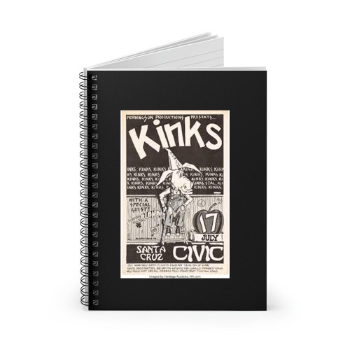 The Kinks And Blondie 1978 Concert  Spiral Notebook