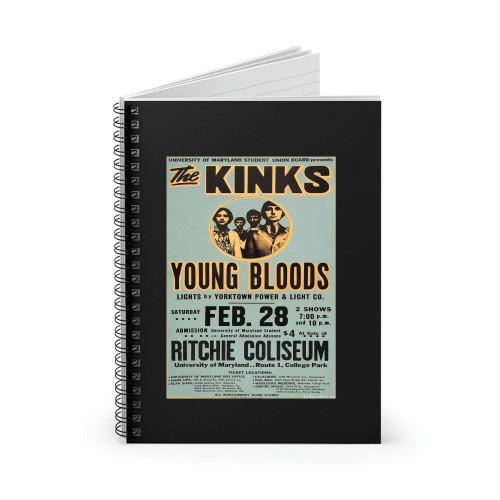 The Kinks And Young Bloods  Spiral Notebook