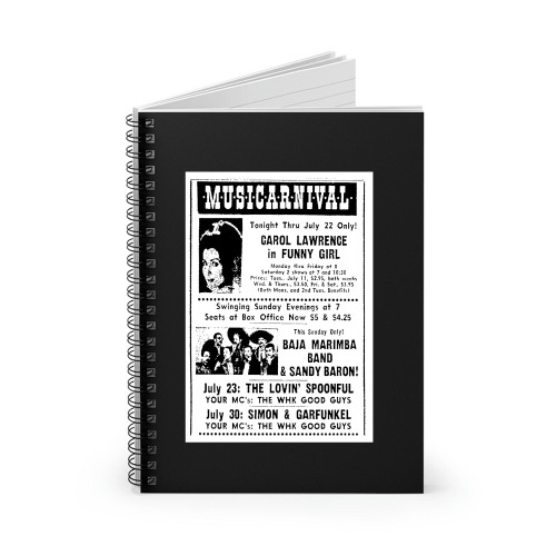 The Lovin Spoonful Concert And Tour History  Spiral Notebook