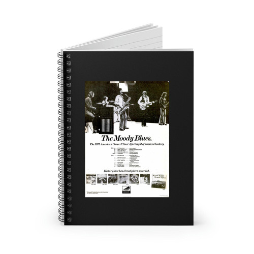 The Moody Blues At Civic Center Pittsburgh Pennsylvania United States  Spiral Notebook