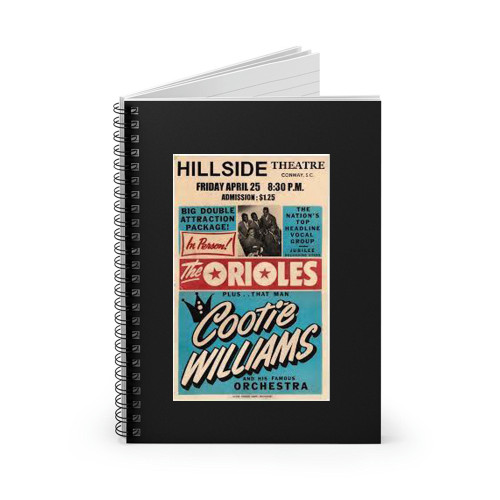 The Orioles And Cootie Williams 1952 Concert  Spiral Notebook