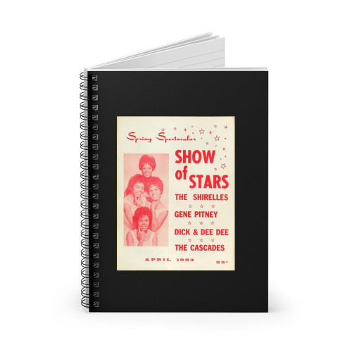 The Shirelles Vintage Concert  Spiral Notebook
