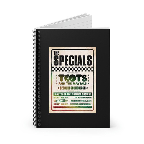 The Specials Toots And The Maytals Leeds 2017  Spiral Notebook