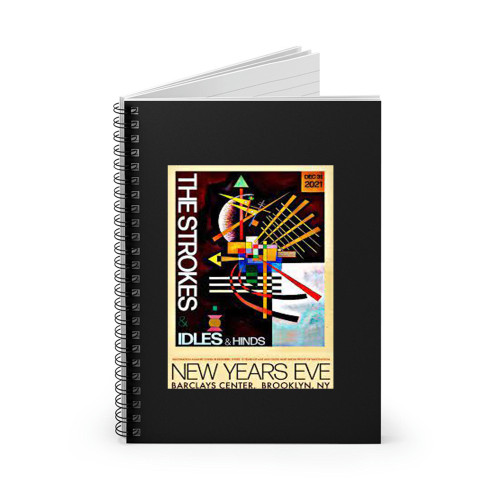 The Strokes Concert Barclays Center New Years Eve Brooklyn Ny  Spiral Notebook