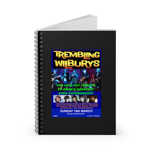 The Trembling Wilburys At Half Moon  Spiral Notebook