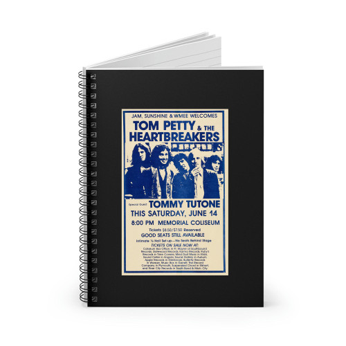 Tom Petty & The Heartbreakers 1980 Ft. Wayne In Concert  Spiral Notebook