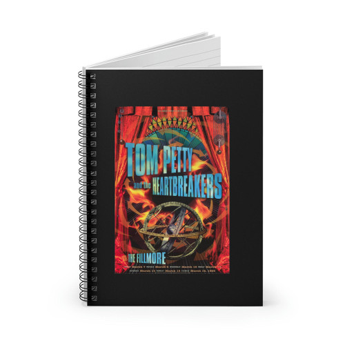 Tom Petty & The Heartbreakers Vintage Concert 4  Spiral Notebook