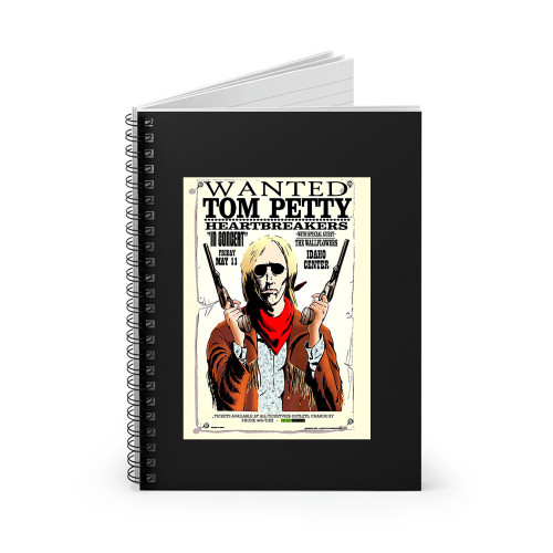 Tom Petty And The Heartbreakers Wanted Concert  Spiral Notebook