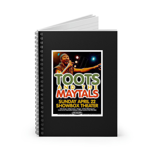 Toots And The Maytals 2007 Gig  Spiral Notebook