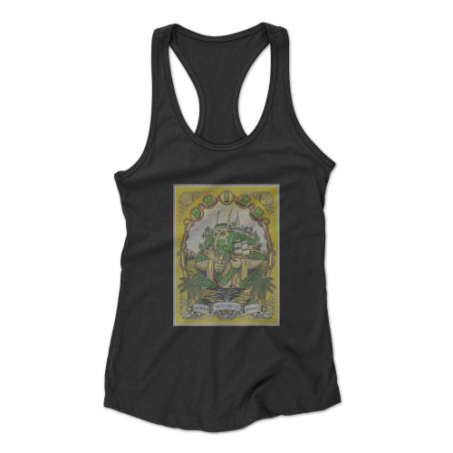 2022 Phishcharleston Yellow Silkscreen Concert  Racerback Tank Top