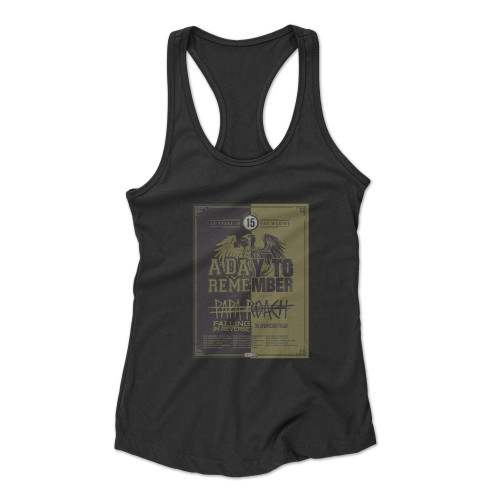 A Day To Remember Plot 2018  Racerback Tank Top