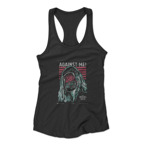 Against Me 1  Racerback Tank Top