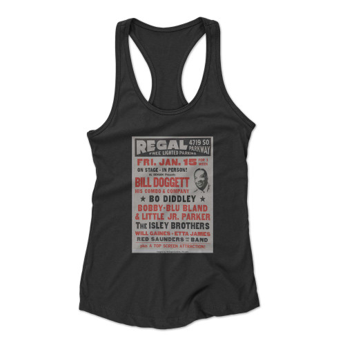 Bo Diddley Bobby Blue Bland Isley Bros Bill Doggett 1960  Racerback Tank Top