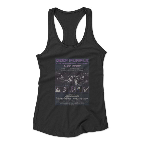 Deep Purple In Concert With Japanese  Racerback Tank Top