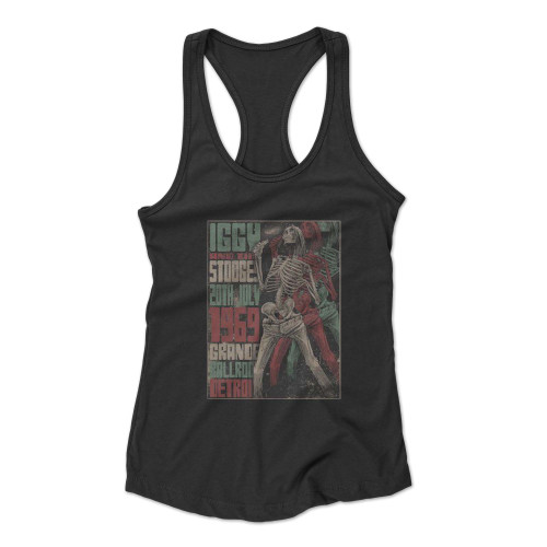 Iggy And The Stooges Detroit 1969  Racerback Tank Top