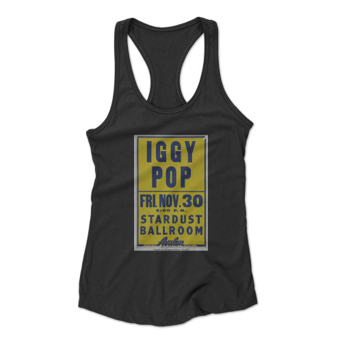 Iggy Pop 1979 Stardust Ballroom Los Angeles Concert  Racerback Tank Top