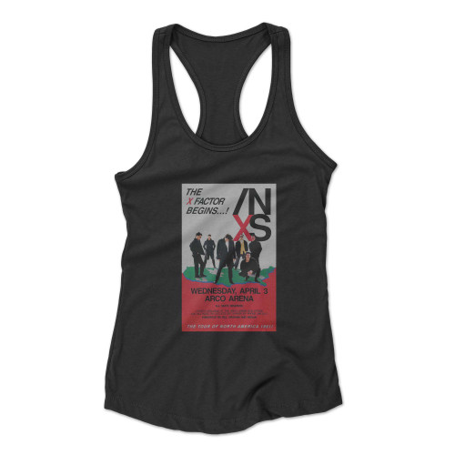 Inxs X Factor North American Tour Arco Arena Sacramento 1991 Original  Racerback Tank Top