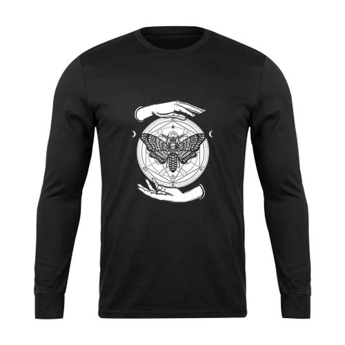 Alchemy Death Moth Skull Long Sleeve T-Shirt