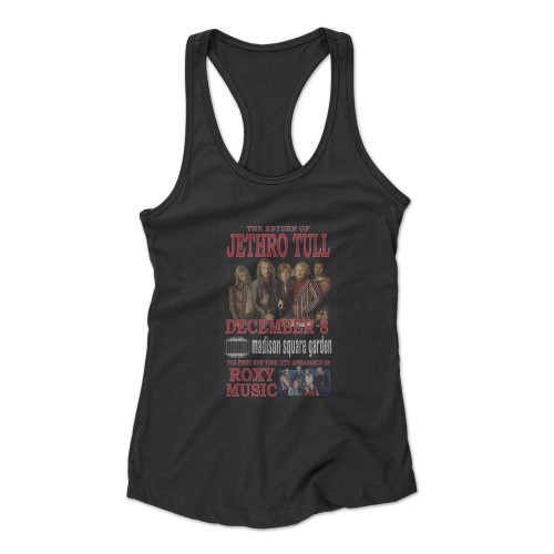 Jethro Tull Replica Madison Square Garden 1972 Concert  Racerback Tank Top