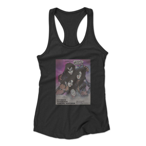 Kiss Alive Tour October 22 1975 Birmingham Alabama Concert  Racerback Tank Top