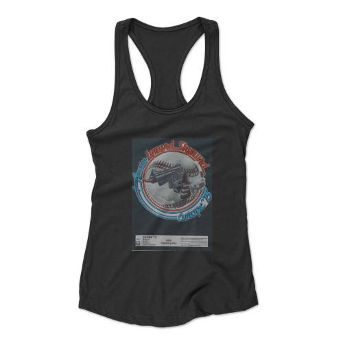 Lynyrd Skynyrd 1975 Frankfurt Germany Concert  Racerback Tank Top