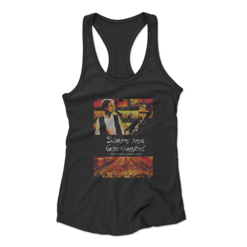 Simon And Garfunkel The Concert In Central Park  Racerback Tank Top