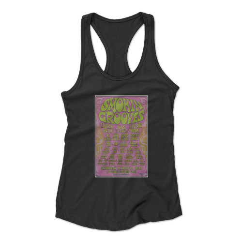 Smokin Grooves  Racerback Tank Top