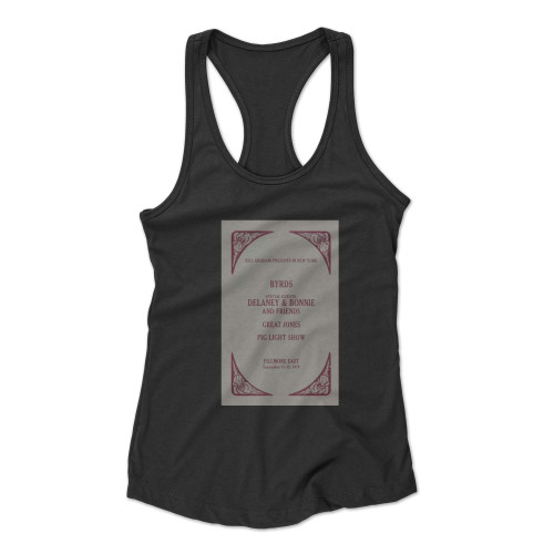 The Byrds Vintage Concert 7  Racerback Tank Top