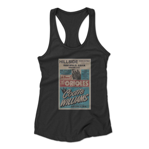 The Orioles And Cootie Williams 1952 Concert  Racerback Tank Top