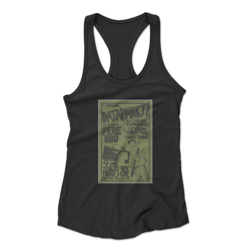 The Return Of Pere Ubu With Suicide Commandos Styrene Money Band Lucky Pierre  Racerback Tank Top
